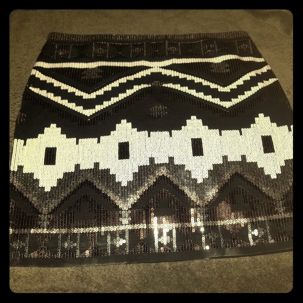 Express Sequin Miniskirt